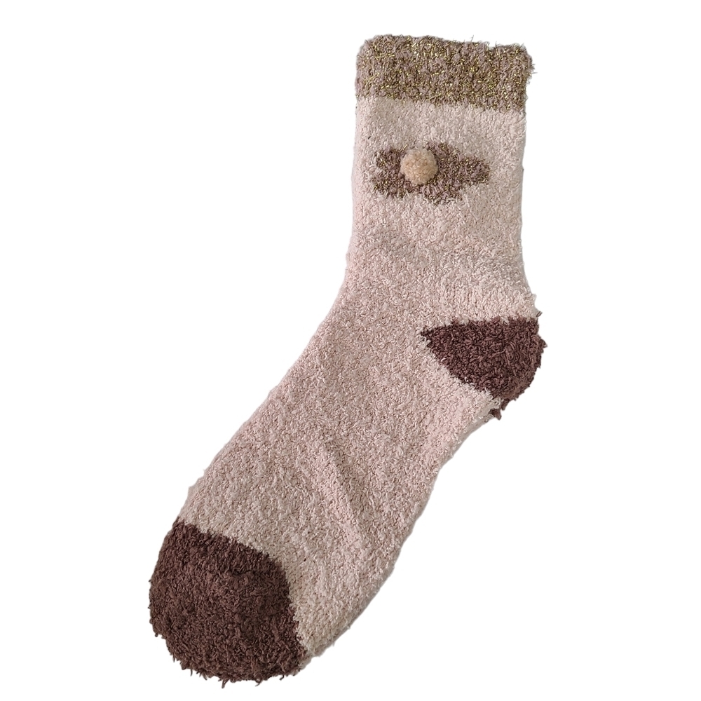 Fashion Boutique Womens Cozy Winter Thermal Fleece Socks Sparkly Set of 3 pairs - Picture 2 of 3